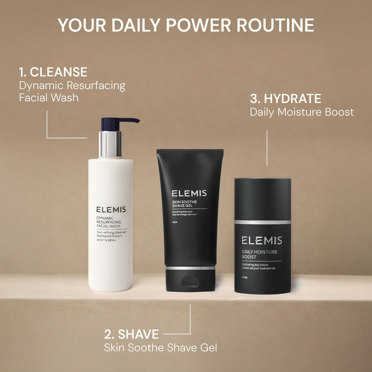 ELEMIS chestnut and bamboo milks promote elasticity and suppleness.