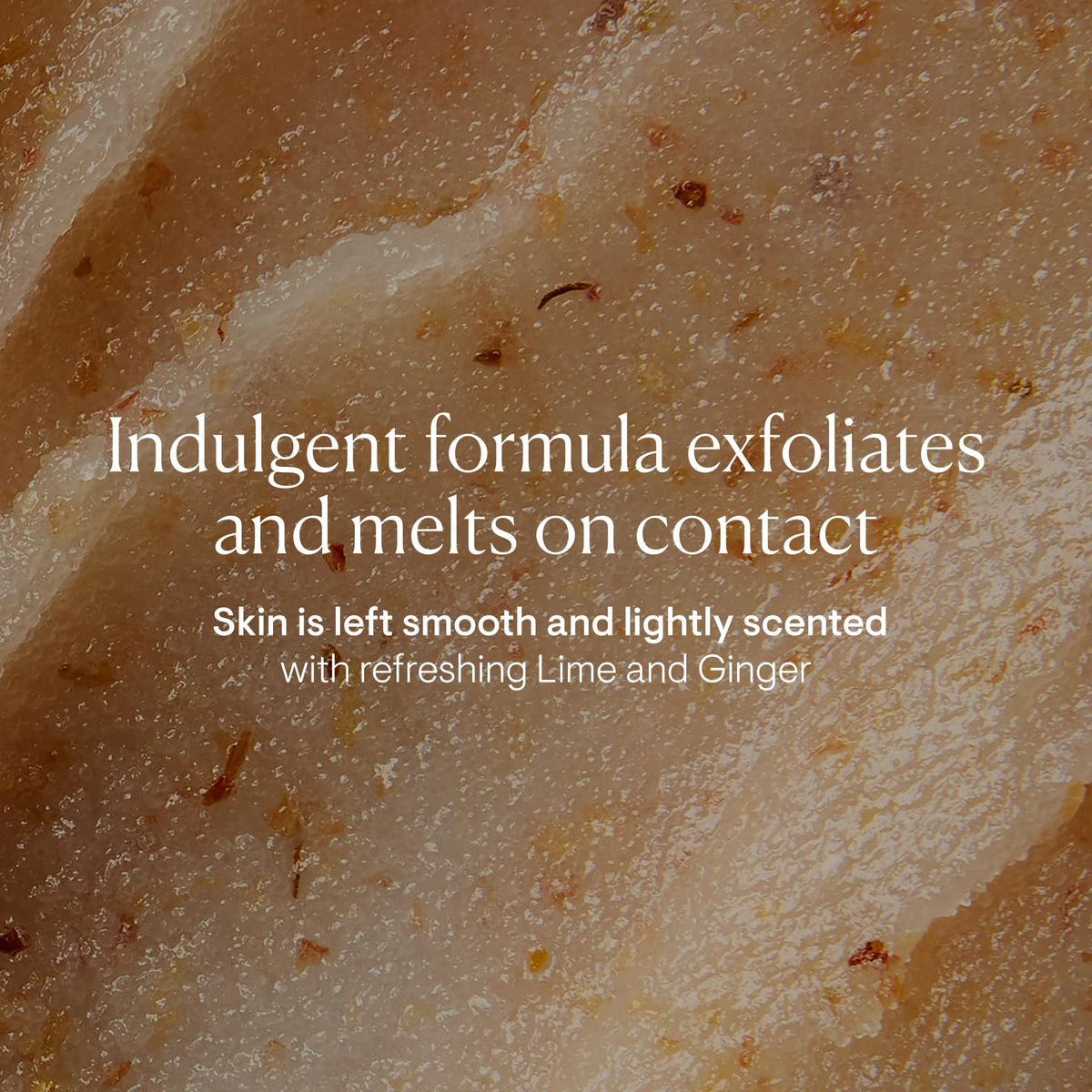 ELEMIS Exotic Lime Ginger Salt Glow jar with golden salt grains and lime zest.