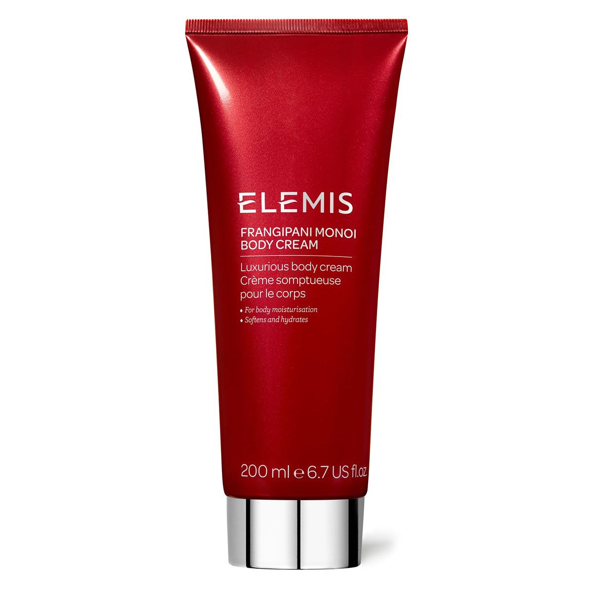 ELEMIS Frangipani Monoi Body Cream bottle for luxurious hydration.