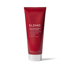 Elemis Frangipani Monoi shower cream bottle for daily hydrating cleansing.