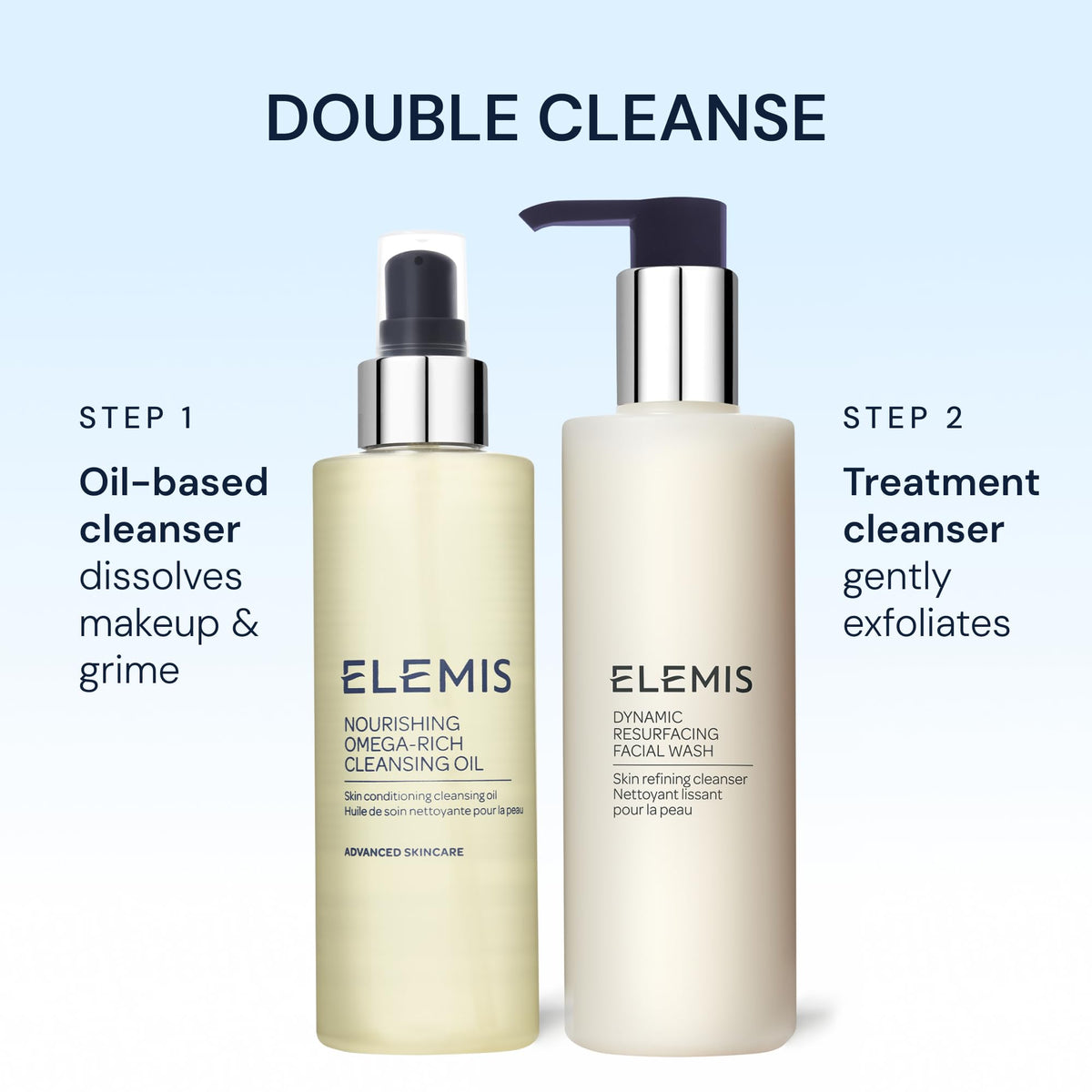 Elemis Nourishing Omega-Rich Cleansing Oil massage motions enhance cleansing ritual