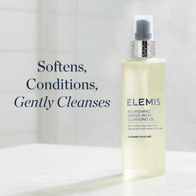 Elemis Nourishing Omega-Rich Cleansing Oil pump for easy, mess-free dispensing