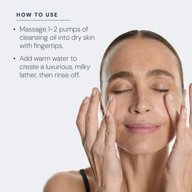 Elemis Nourishing Omega-Rich Cleansing Oil silky texture ideal for daily routine