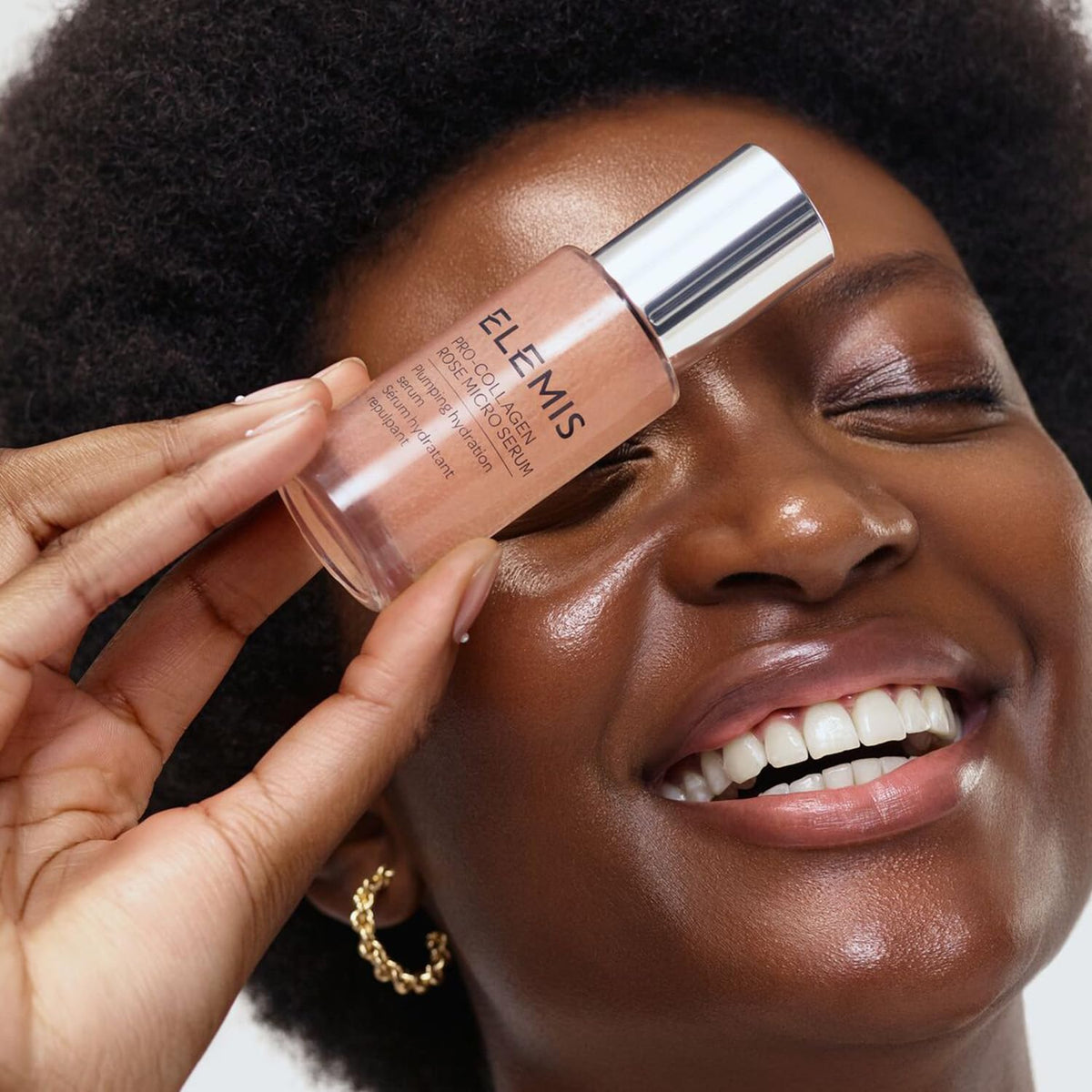 ELEMIS Pro-Collagen Rose Micro Serum with Organic English Rose Oleo Extract calming skin.