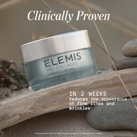 ELEMIS Pro-Collagen Night Cream Padina Pavonica focus emphasizes suppleness.