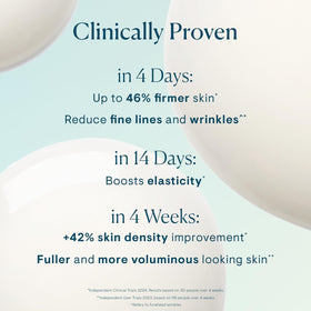 ELEMIS Pro-Collagen Future Restore Serum application routine shows layering for smoother skin