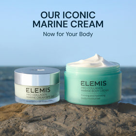 Elemis Pro-Collagen Marine Body Cream with padina pavonica ferment boosts moisture.