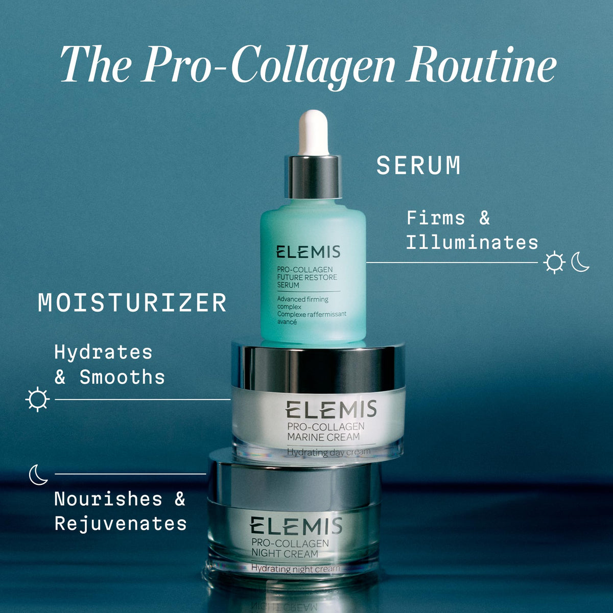 ELEMIS Pro-Collagen Marine Cream 30ml antiwrinkle preview on skin, volumizing impression.
