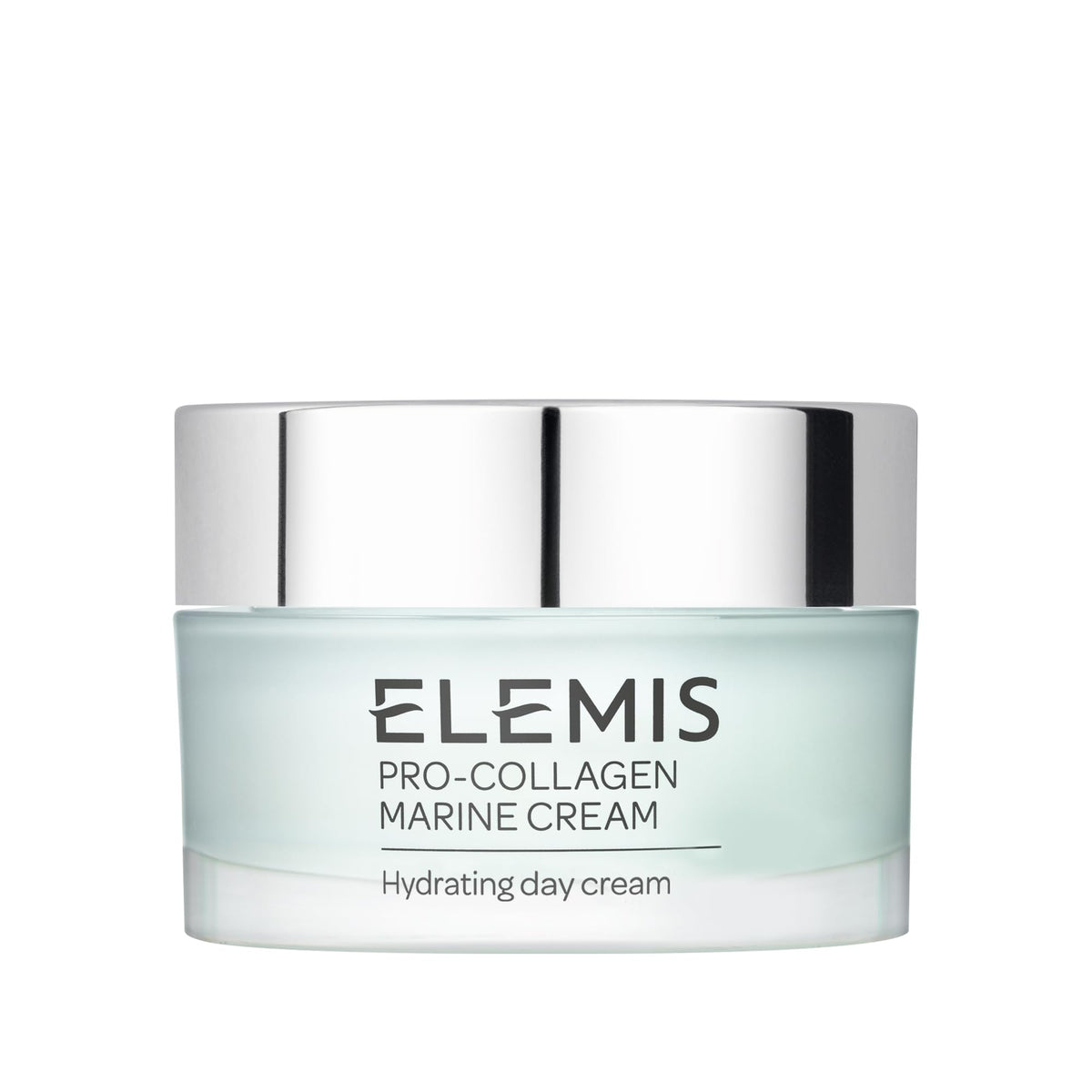 ELEMIS Pro-Collagen Marine Cream 30ml bottle close-up, premium anti-aging moisturizer for daily hydration.