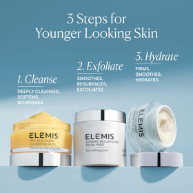 Elemis Pro-Collagen Marine Cream dry skin swatch demonstrates lasting hydration.