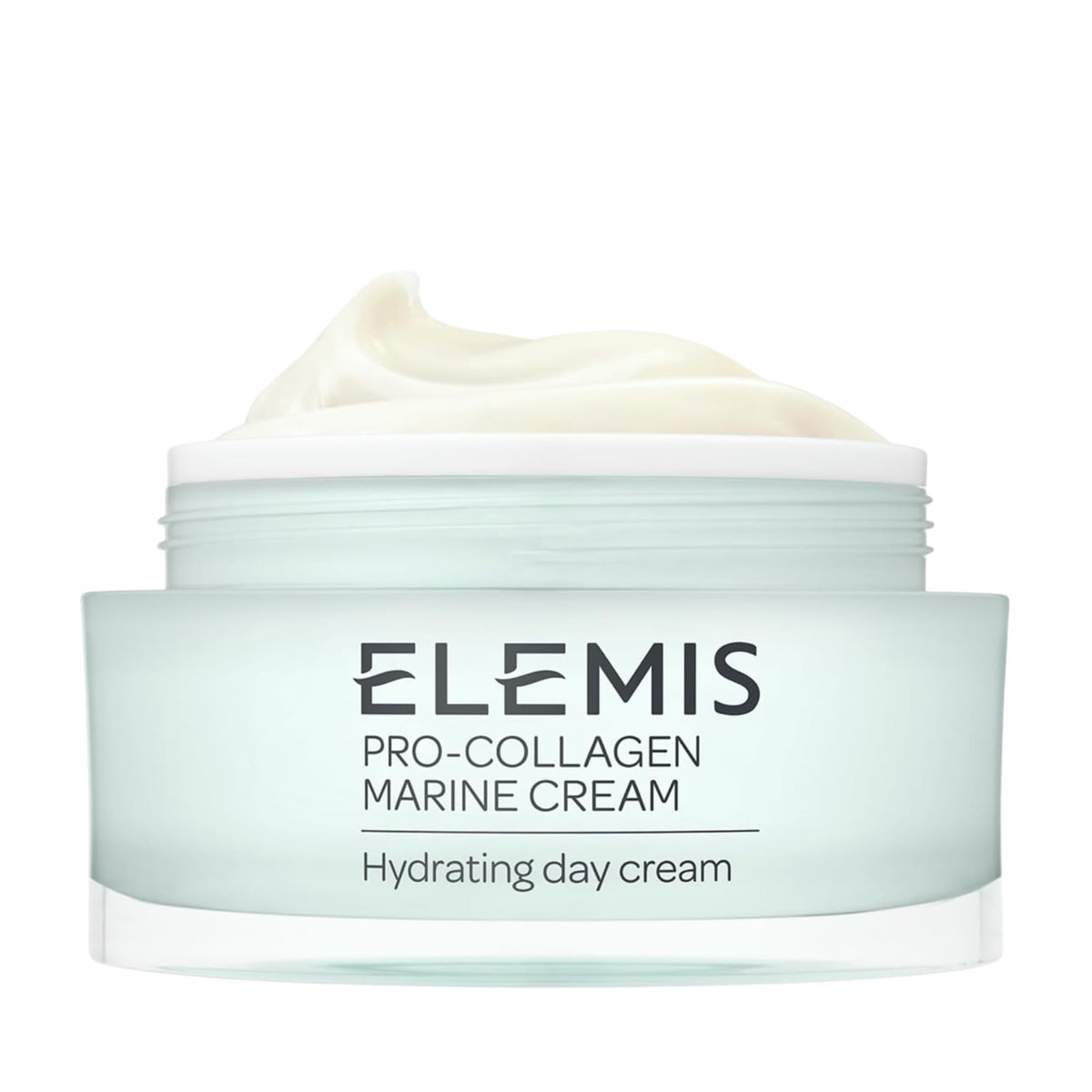 Elemis Pro-Collagen Marine Cream close-up jar showing premium packaging and deep hydration.