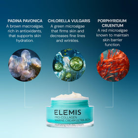 Packaging photograph of Elemis jar and box for skincare