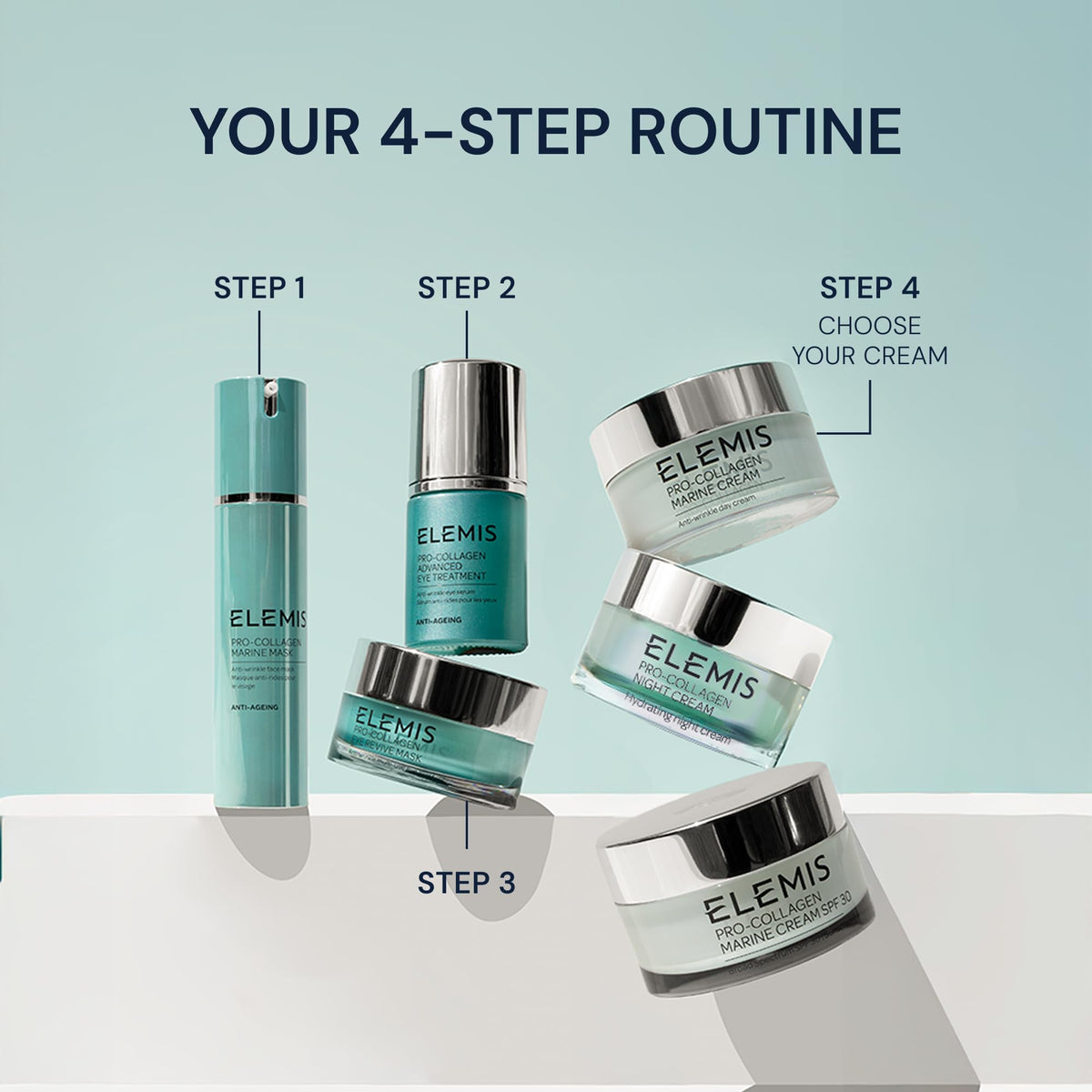 Elemis Pro-Collagen Marine Face Mask highlights Padina Pavonica for lifting.