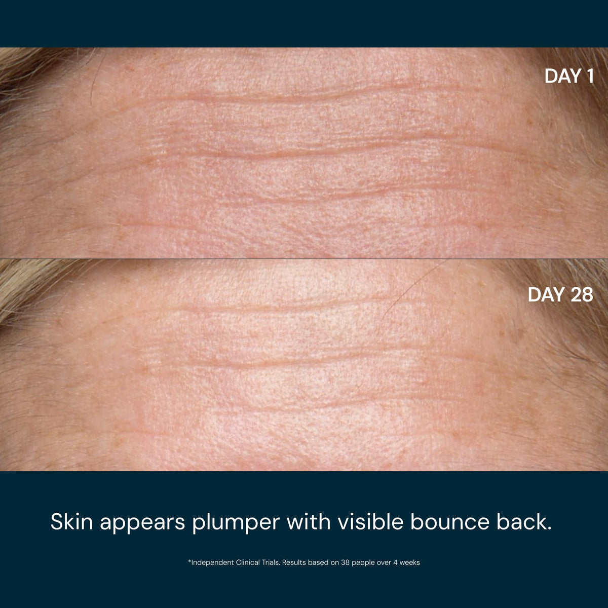 Elemis Pro-Collagen Morning Matrix swirl texture demonstrated on skin sample