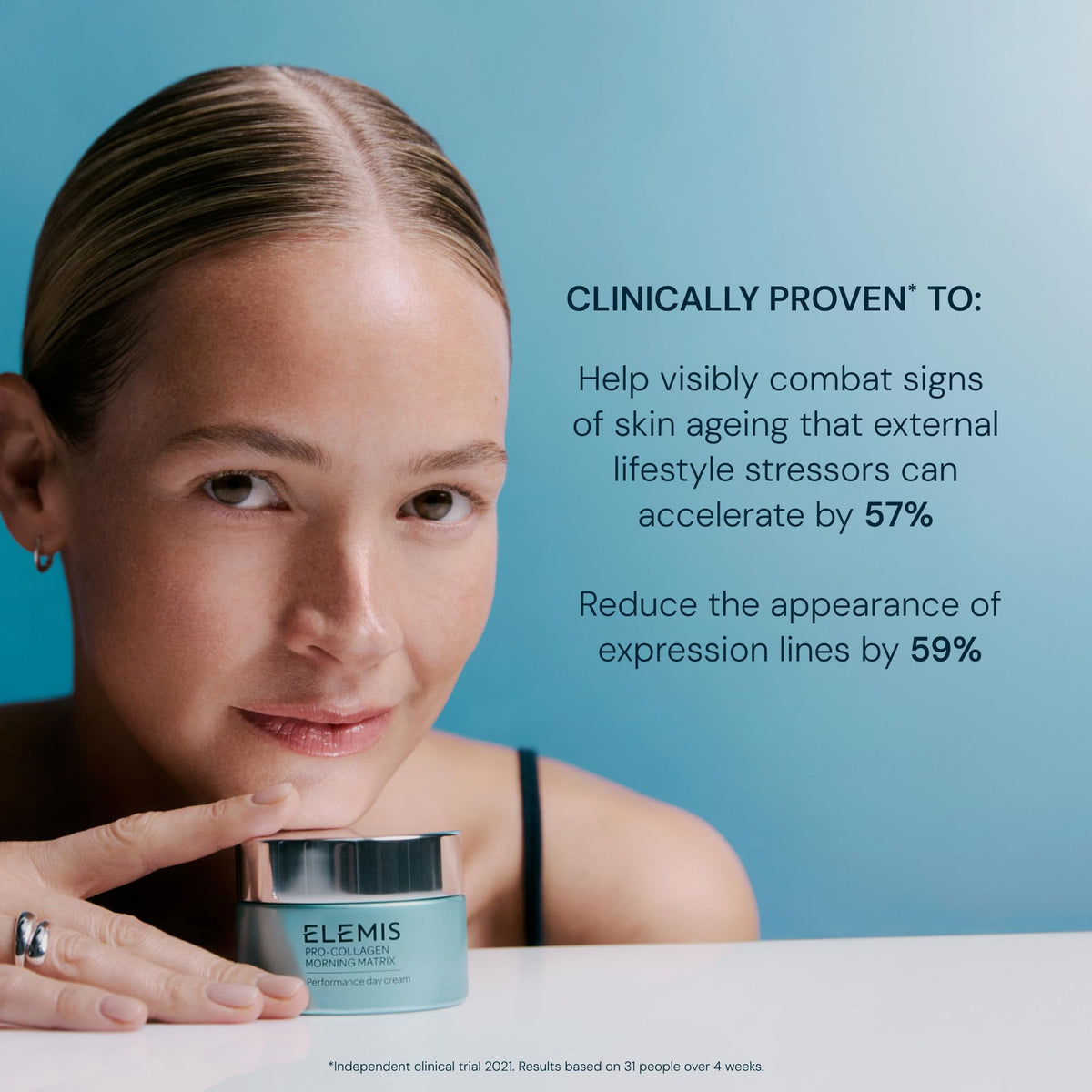 Elemis Pro-Collagen Morning Matrix after-use glow and hydrated appearance