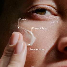 Elemis Pro-Collagen Morning Matrix texture on skin to promote a smooth base