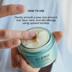 Elemis Pro-Collagen Morning Matrix branding showcased in product scene