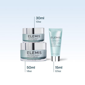 ELEMIS Pro-Collagen Night Cream used at night for firmer-looking skin.