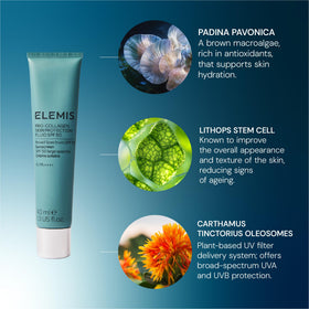 Elemis Pro-Collagen Protection Fluid packaging, travel-friendly 40ml size.