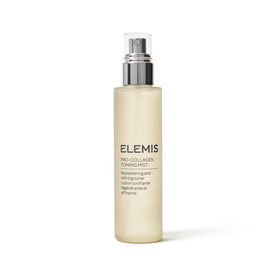 Elemis Pro-Collagen Toning Mist bottle close-up ready to prep skin