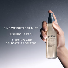 Elemis Pro-Collagen Toning Mist Padina Pavonica ingredient highlight on label