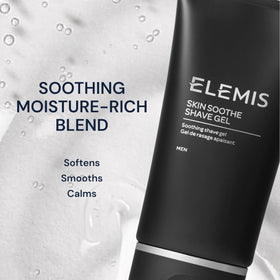 Elemis Skin Soothe Shave Gel cooling menthol delivers refreshing finish.