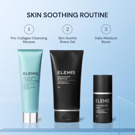 Elemis Skin Soothe Shave Gel promotes a refreshing shave ritual for men.