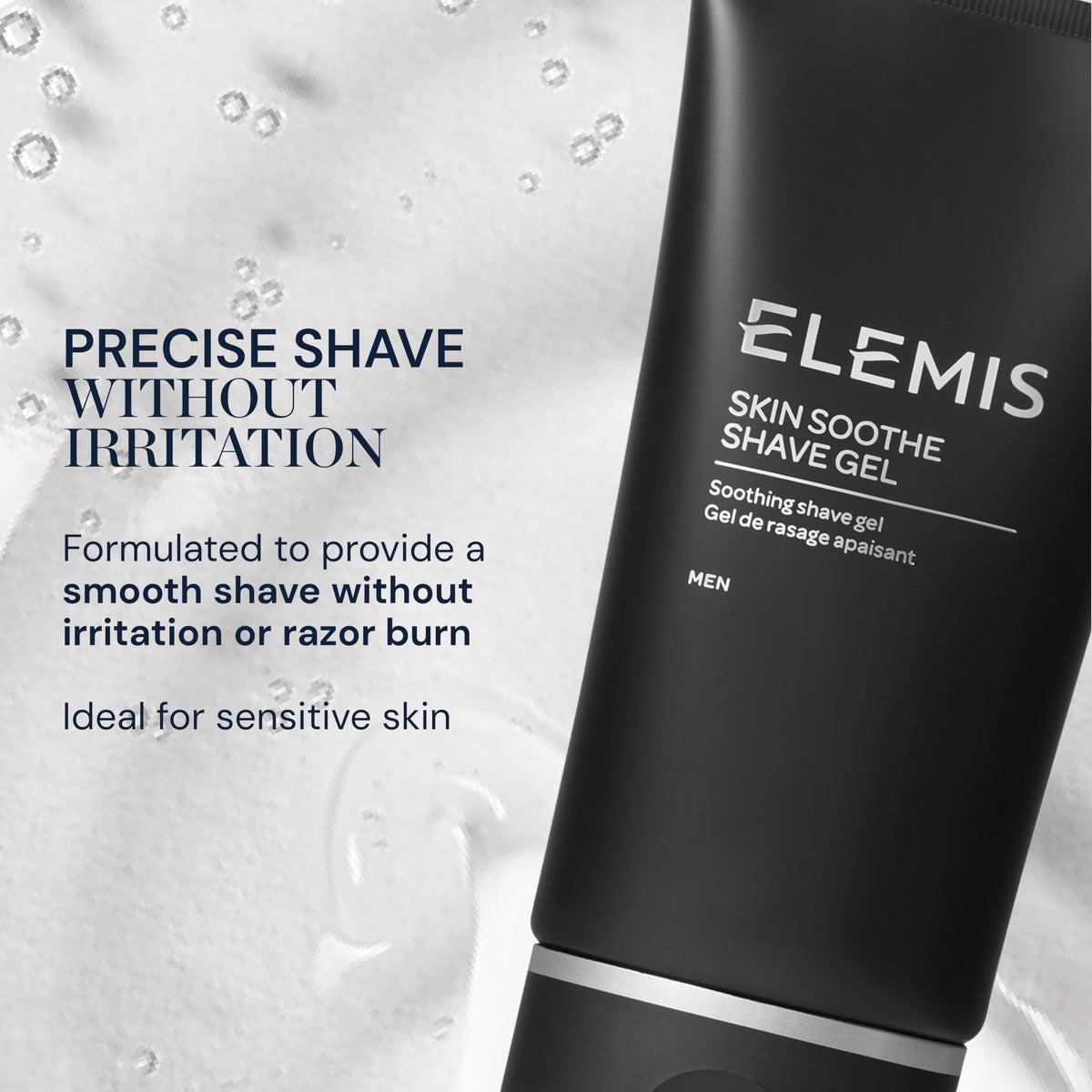 Elemis Skin Soothe Shave Gel provides a slick lather for a comfortable glide.
