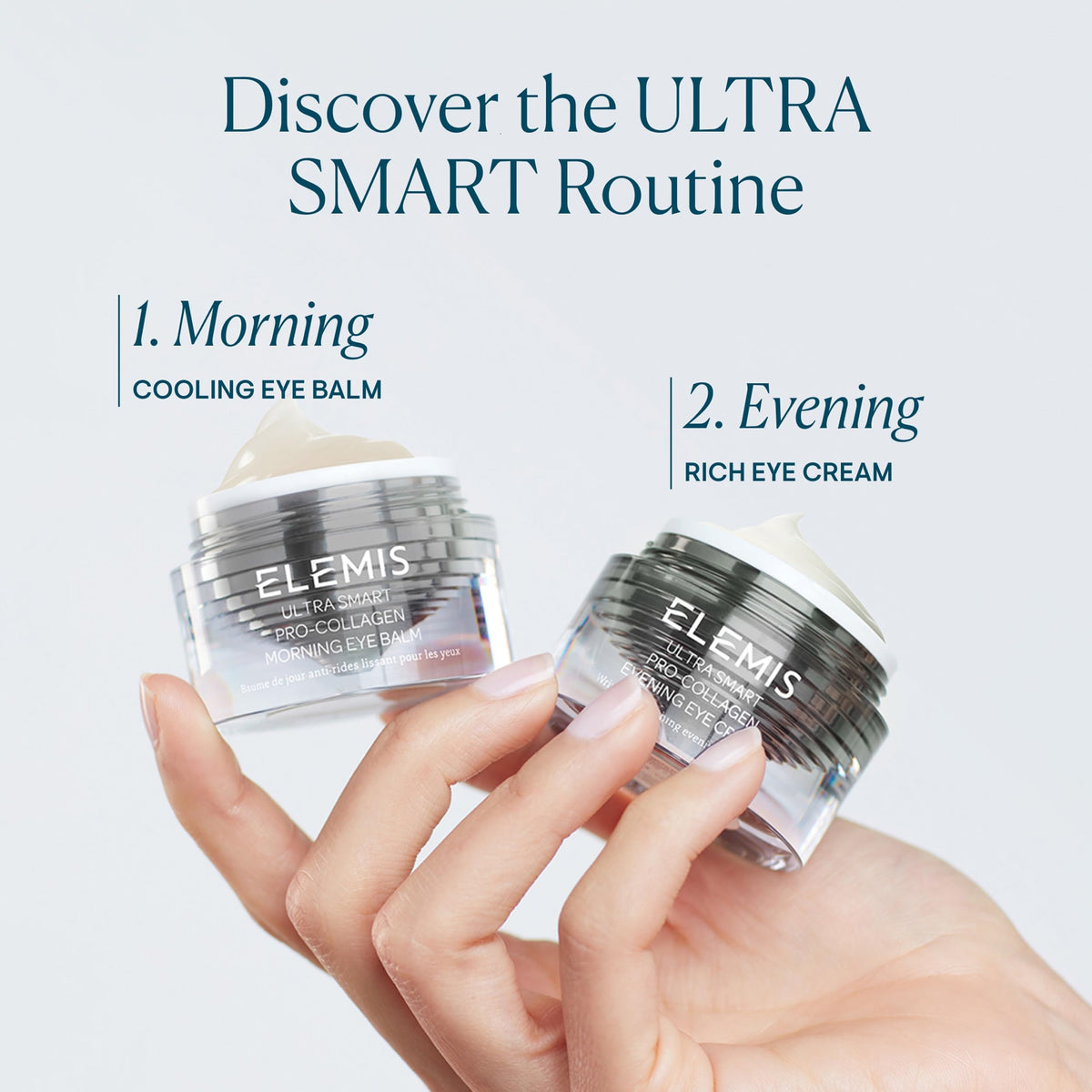 Packaging display of the ELEMIS Ultra Smart Eye Duo