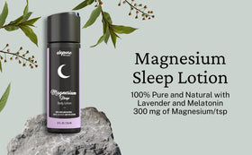 Elepure Pure Elements close-up of magnesium sleep lotion texture