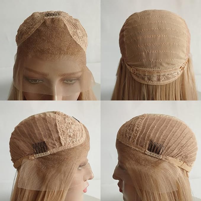 ELESTY long wavy blonde wig packaging for easy storage