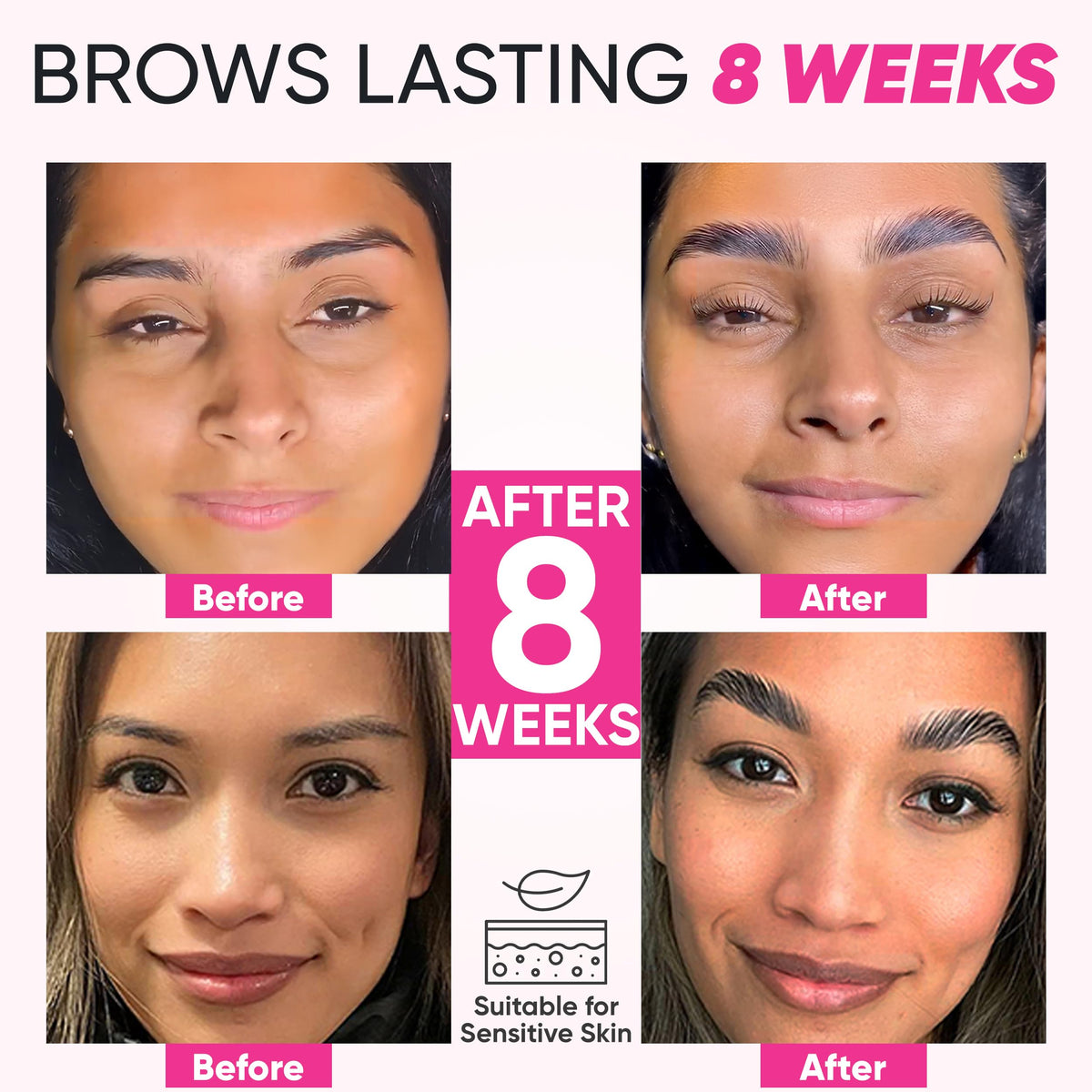 Elevate the Beauty professional brow brushes for precise application.