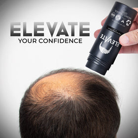 Elevate Hair Fibers before and after fuller crown appearance