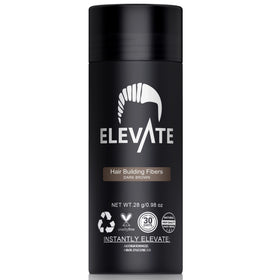 Elevate Hair Fibers bottle pour for instant natural fullness and quick touch-ups
