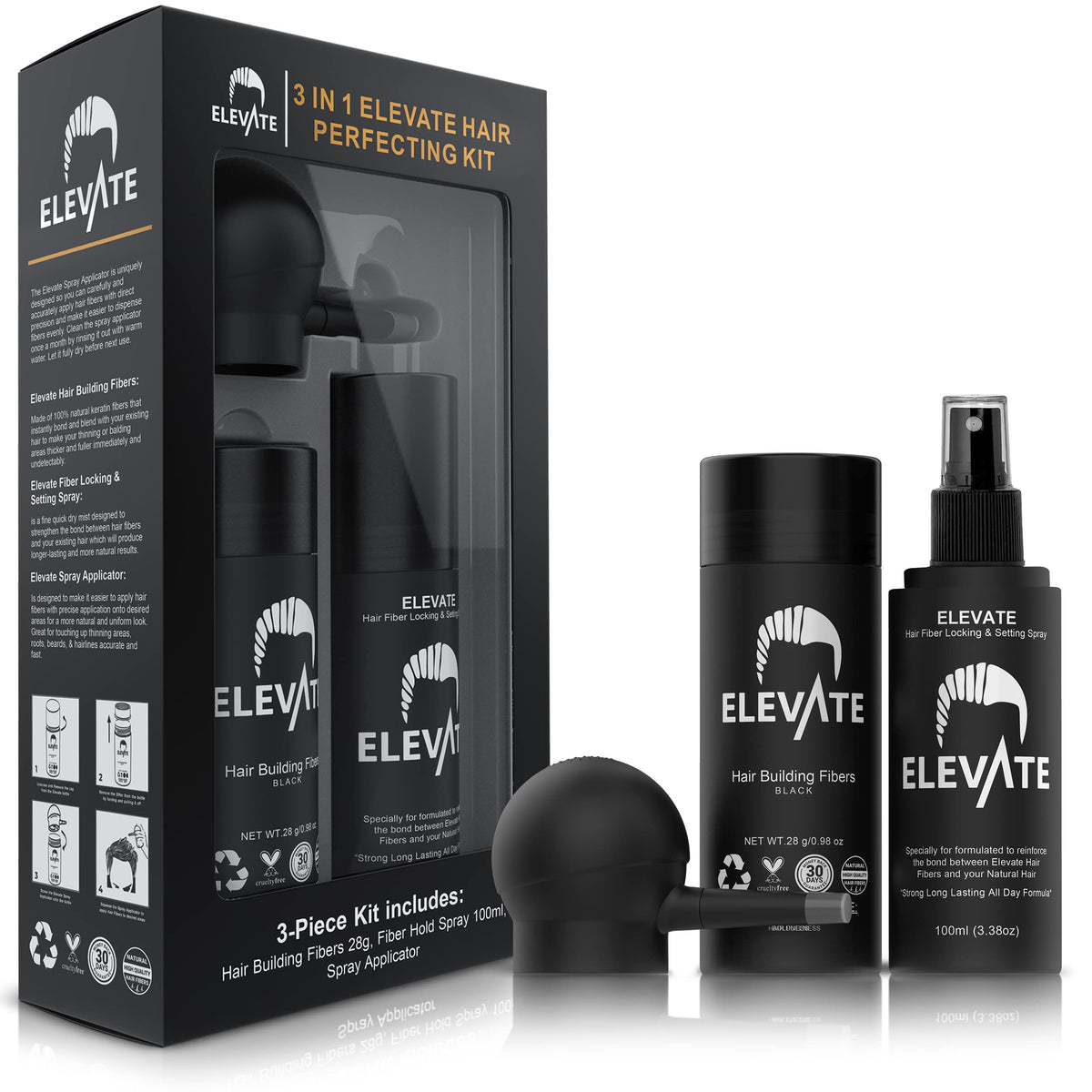 Elevate Hair Perfecting Kit event-ready look with instant density.