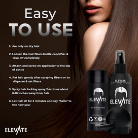 Elevate Hair Perfecting Kit results appear fuller with natural-looking density.