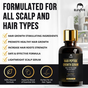 Elevate serum texture swirl highlights lightweight, non-greasy formula.