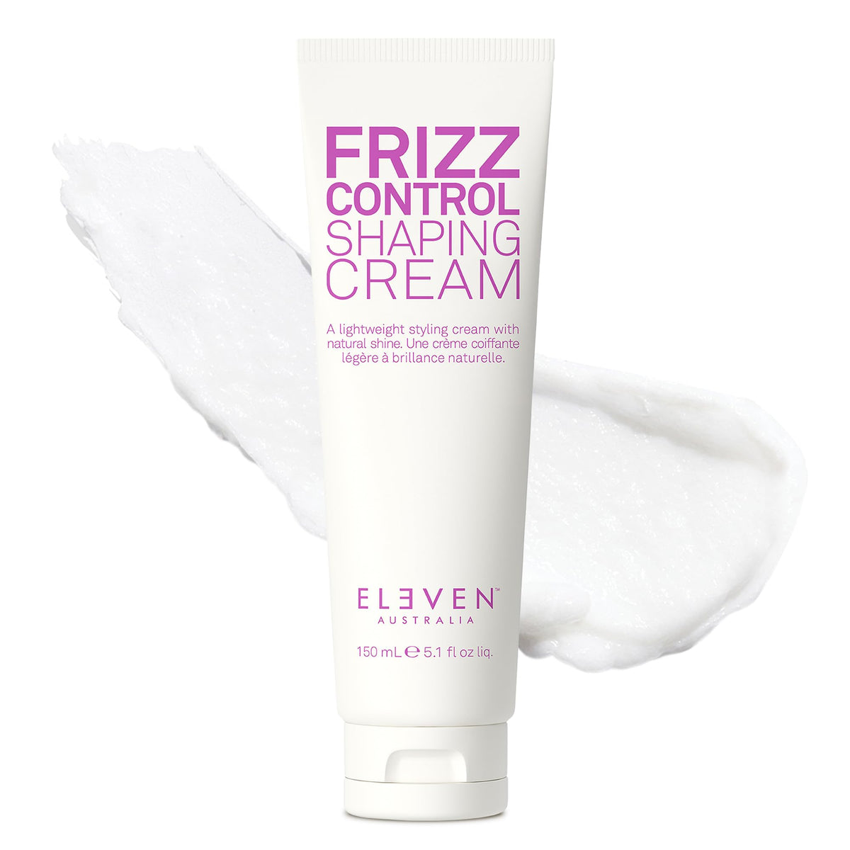 ELEVEN AUSTRALIA Frizz Control Cream packaging ready for smooth styling and frizz taming.