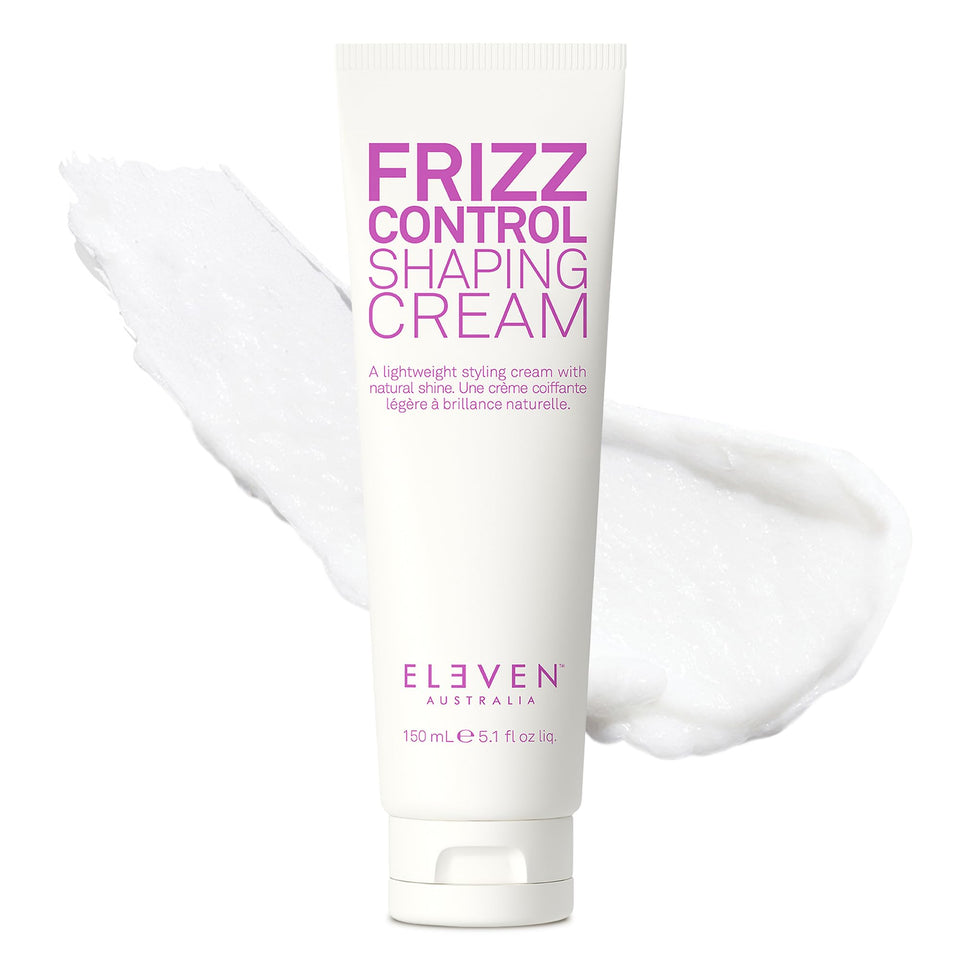 ELEVEN AUSTRALIA Frizz Control Cream packaging ready for smooth styling and frizz taming.