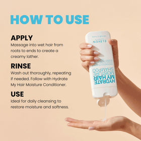 ELEVEN AUSTRALIA Hydrate My Hair shampoo ingredient quinoa highlights natural repair properties.