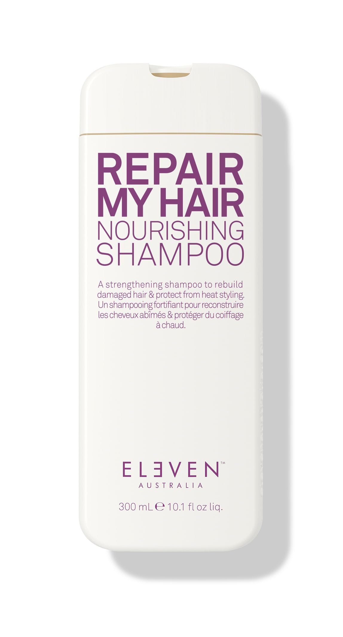 ELEVEN AUSTRALIA Repair My Hair Nourishing Shampoo bottle pour highlighting hydrating formula
