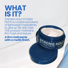 Hair with matte finish from ELEVEN AUSTRALIA paste shows firm hold.
