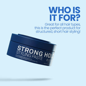 Short hair styled with ELEVEN AUSTRALIA Strong Hold paste for defined texture.