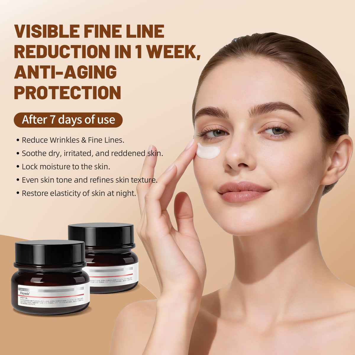 eleytele eye cream hydrates the delicate under-eye skin for lasting moisture