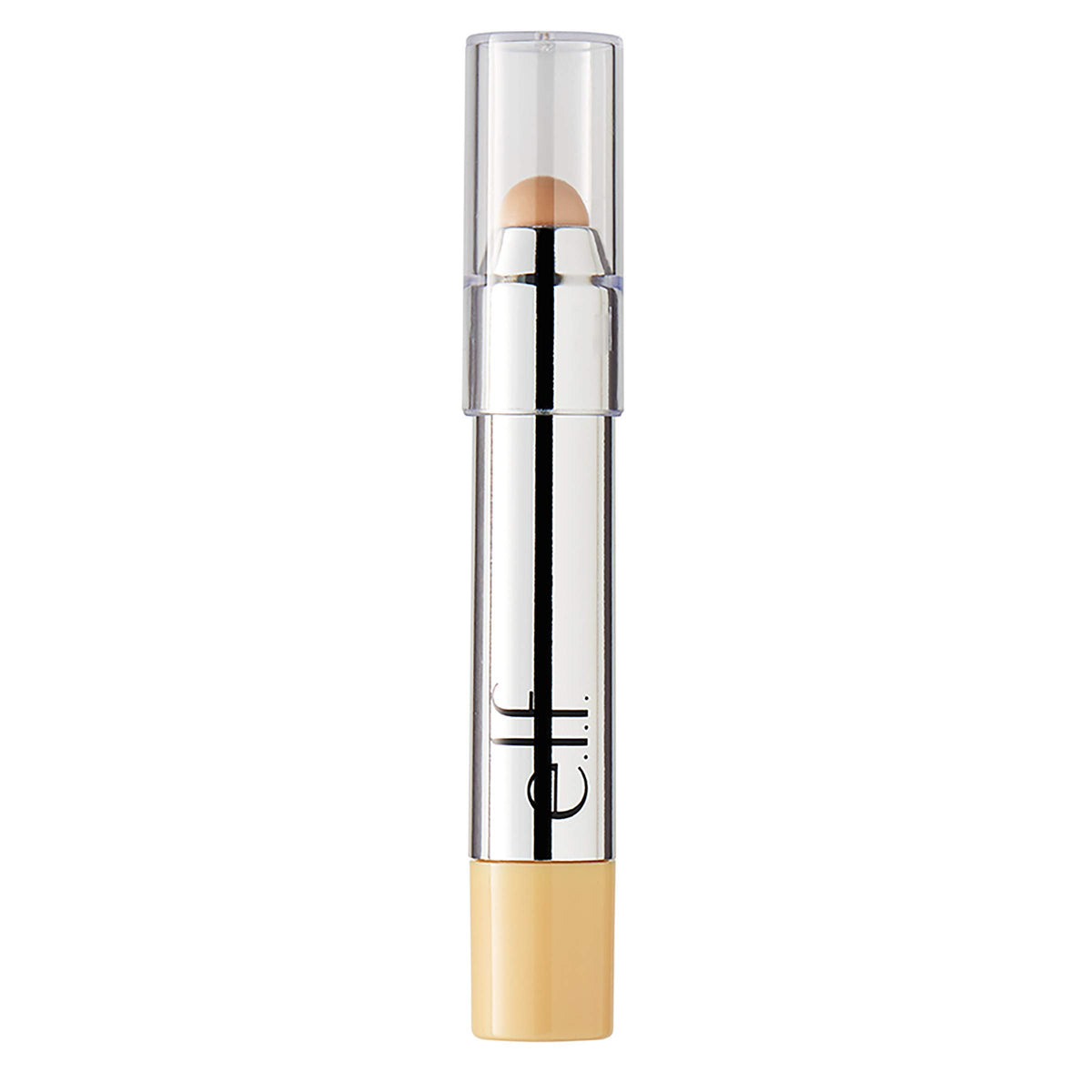 e.l.f. Beautifully Bare concealer stick swatch shows creamy texture for seamless blending.