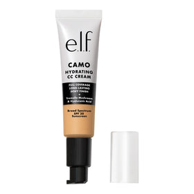 e.l.f. Hydrating Camo CC Cream swatch in Medium 330 W for dewy full coverage