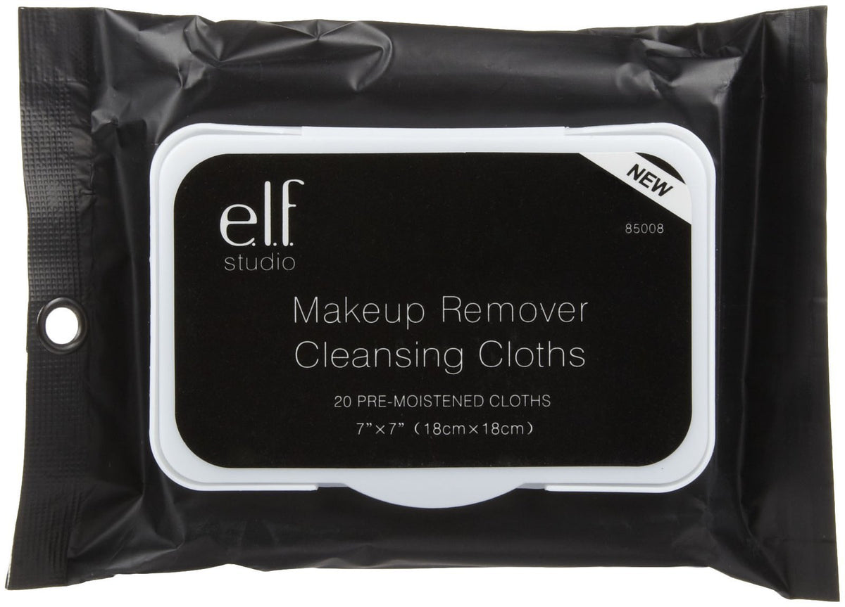 elf makeup remover cleansing cloths pack with soft wipes for gentle makeup removal and hydration
