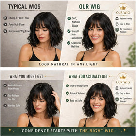 Elfairy heat-resistant synthetic wig supports styling without damage.