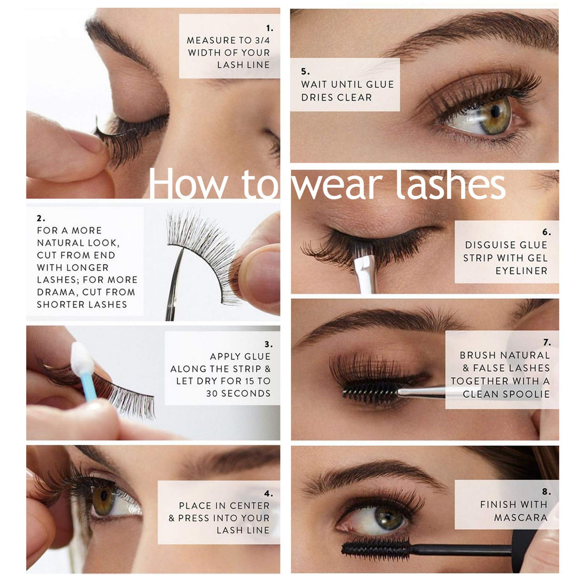 Eliace lightweight lashes with a thin band for all-day comfort.