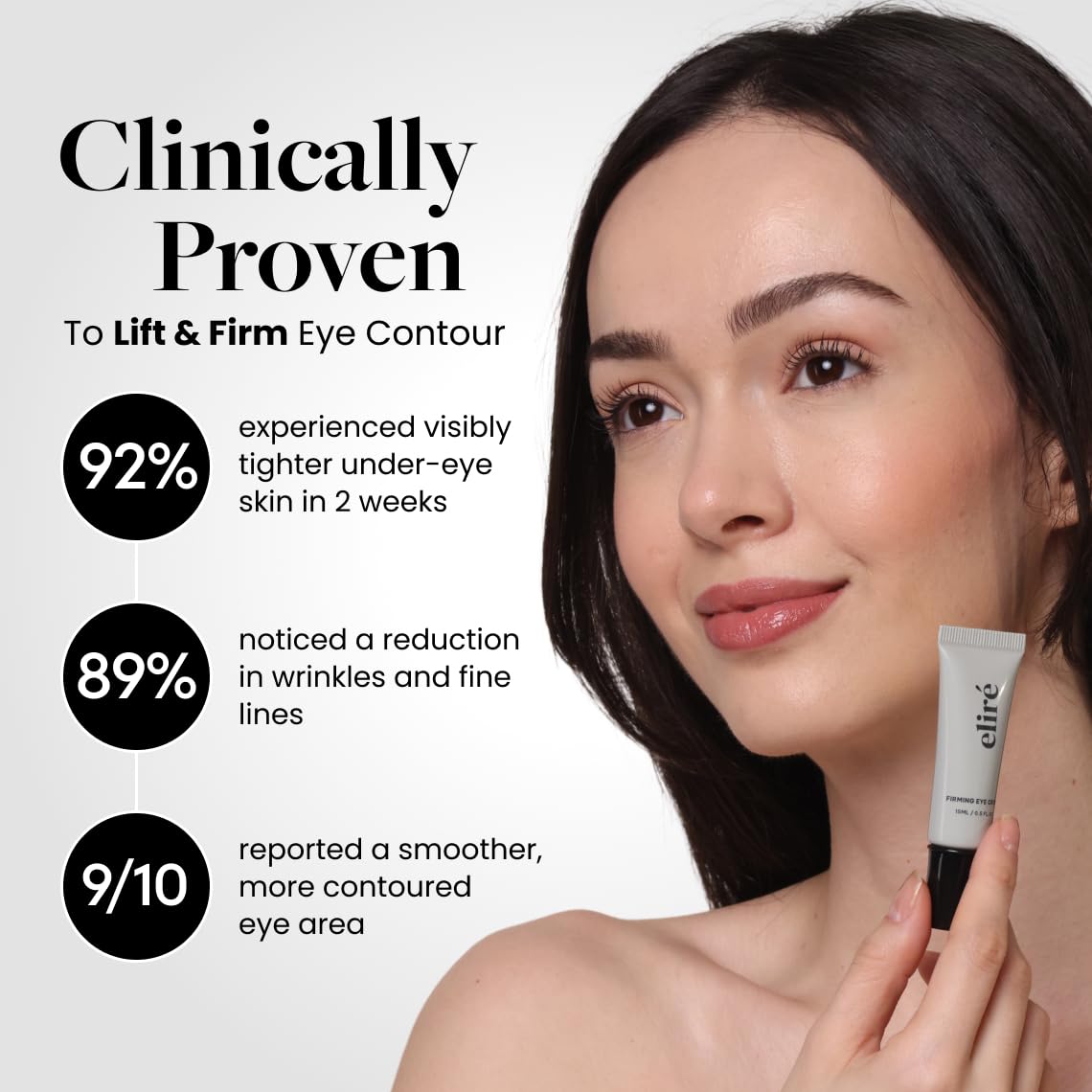 Eliré Firming Eye Cream fine-lines highlight reducing crepey lines.